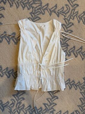 NWT NIA the Brand Tie-Front Top